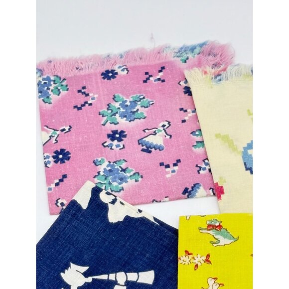 Vintage 1940s Childrens Handkerchiefs Set - Picture 6 of 14